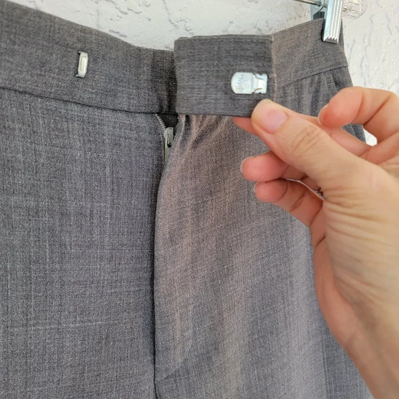 GAP Capri Dress Pants Wool Blend Charcoal Gray Woman 8 - Picture 4 of 10